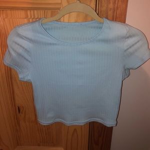 Blue Crop Top